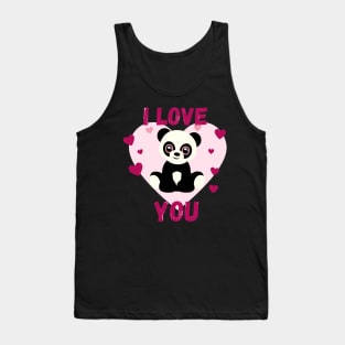 I love you - Panda Tank Top